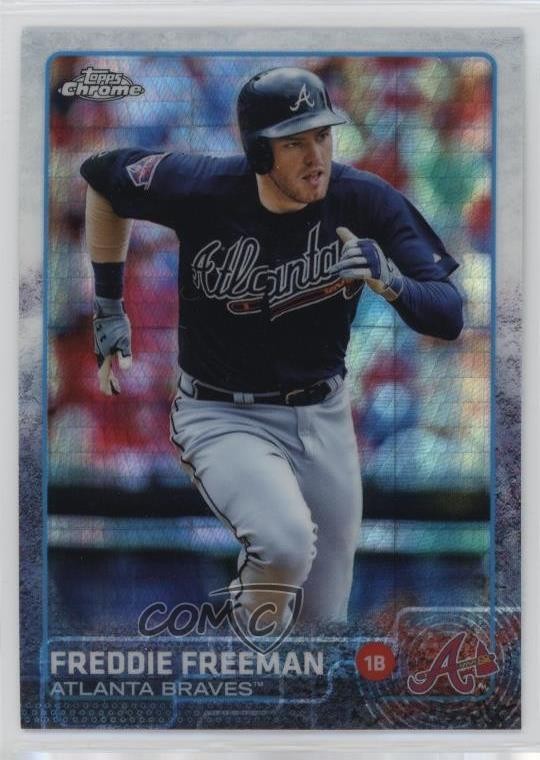2015 Topps Chrome Prism Refractor Freddie Freeman #105 09if