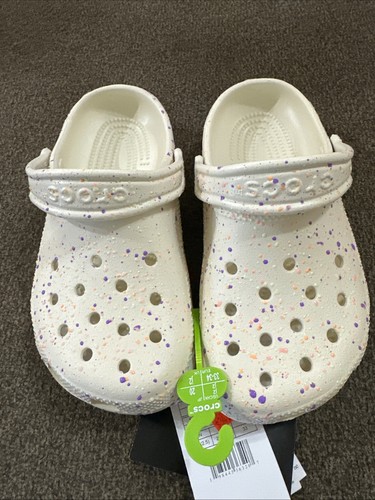 Crocs Classic Glow Paint Splatter Size j2