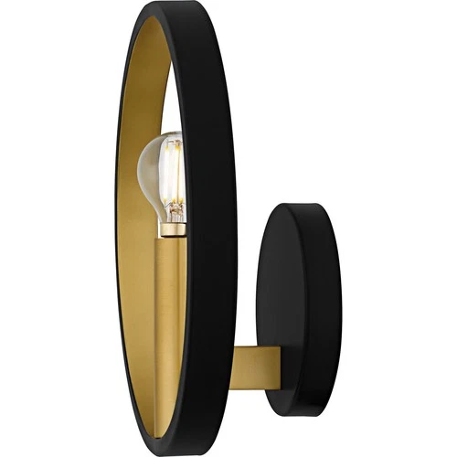 Matte Black  Wall Sconce from the Winsland Collection - Picture 4 of 5