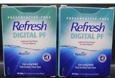 2 Pk Refresh Digital PF Eye Drops For Eye Dryness 30 Vials Ea Exp: 10/25 New
