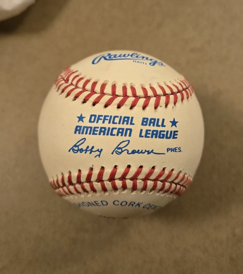 Mike Greenwell Signed AL Rawlings Baseball Autograph auto signed in person - Image 2 of 4