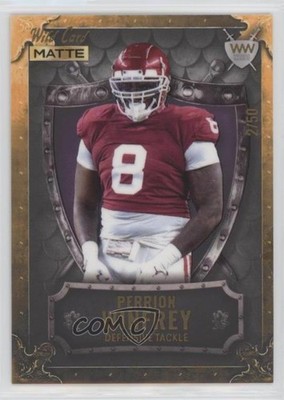 2022 Wild Card MATTE Weekend Warriors 2/50 Perrion Winfrey Rookie RC Shield 2qw