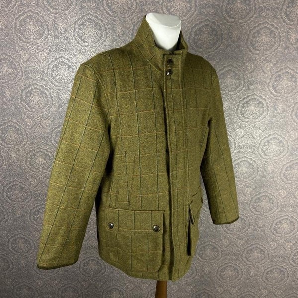 Men Blue Harbour Jacket Khaki Wool XL