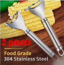2-Pack Corn Stripper Stainless Steel Kernel Remover Quick Husker KitchenCornTool