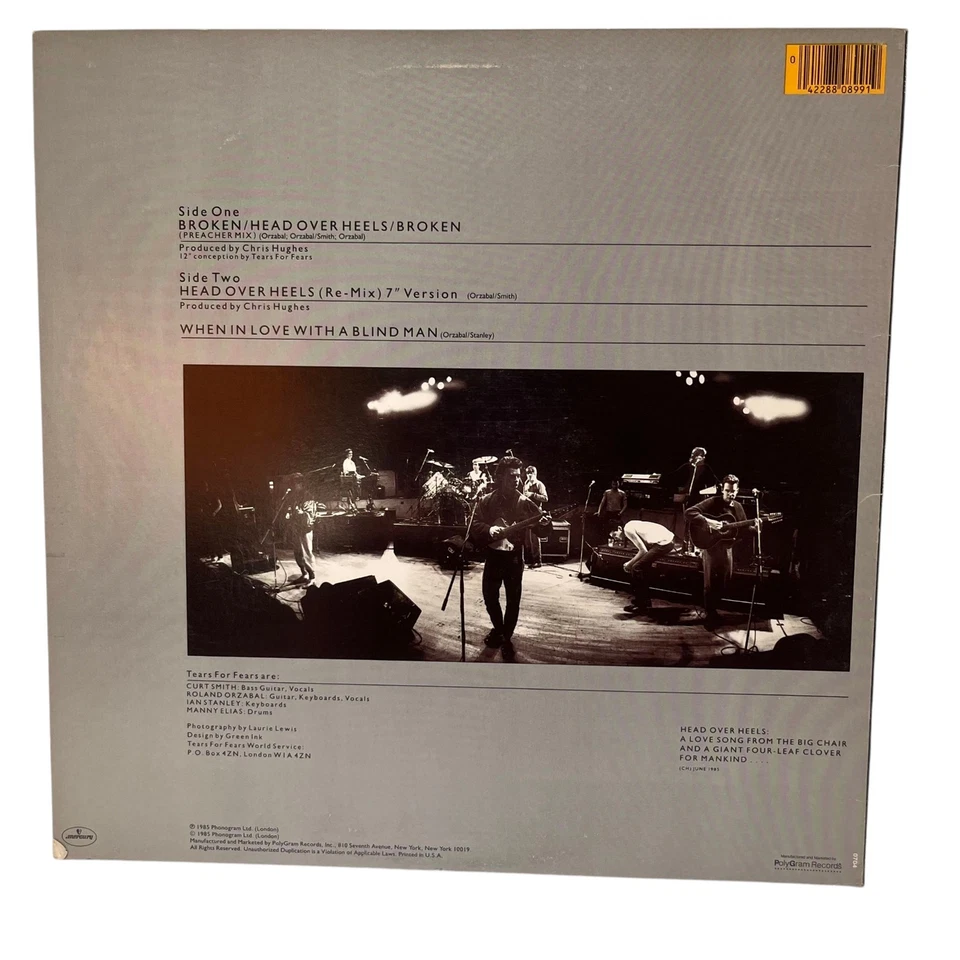 TEARS FOR FEARS: BROKEN/HEAD OVER HEELS/BROKEN(PREACHER MIX) UK Import - Image 2 of 4