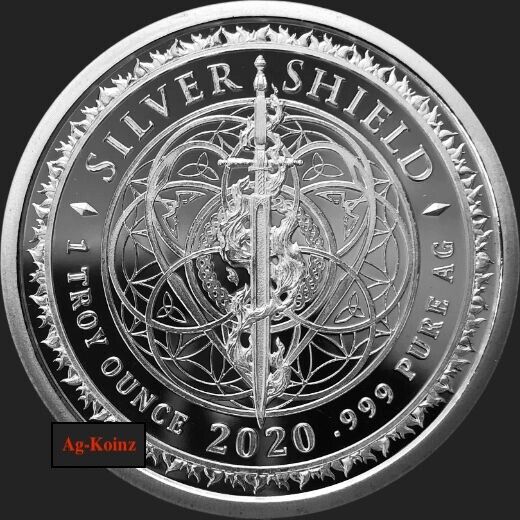 1oz 2020 We Indoctrinate You Proof Pyramid of Power #1 POP Silver Shield 999 AG