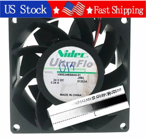1PCS Brand New V80E24BS8A5-51 8038 8CM 24V 0.34A Inverter Cooling Fan