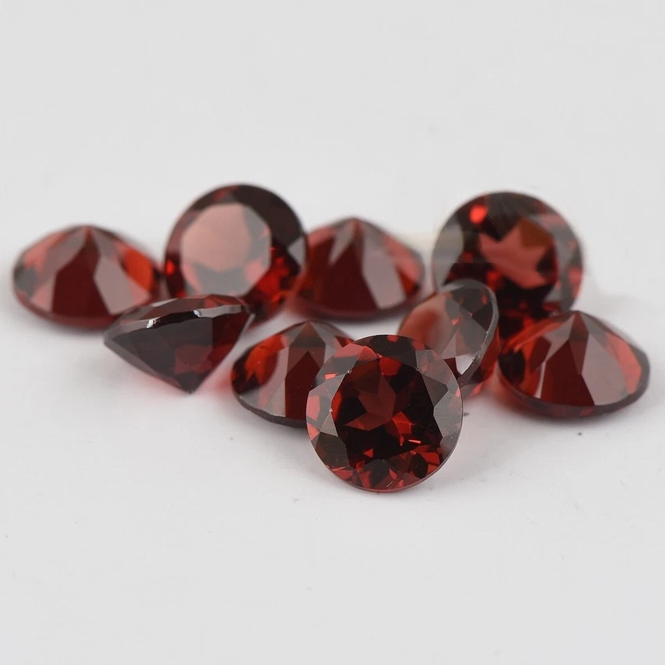 Wholesale Lot 7mm Round Cut Natural Mozambique Garnet Loose Calibrated Gemstone - Image 3 of 4