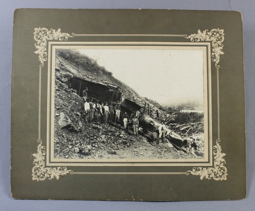 BRAZIL RAILWAYS set of five rare photos c1905 by Frederico LANGE train crash etc - Picture 7 of 12