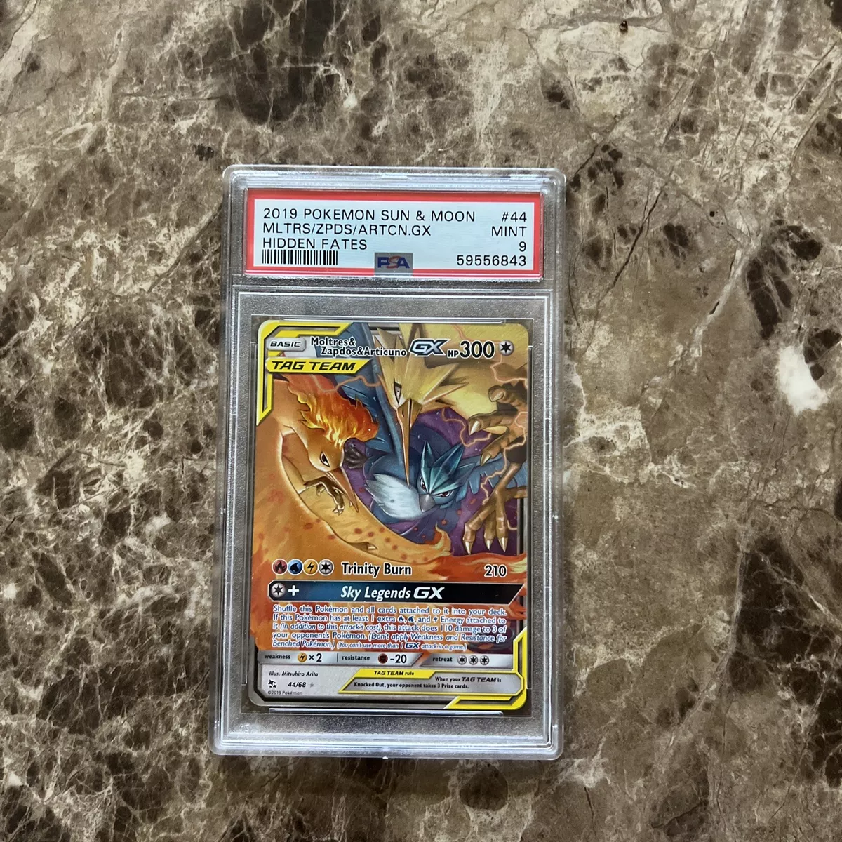 Moltres & Zapdos & Articuno Tag Team GX - 44/68 - Ultra Rare - Hidden Fates