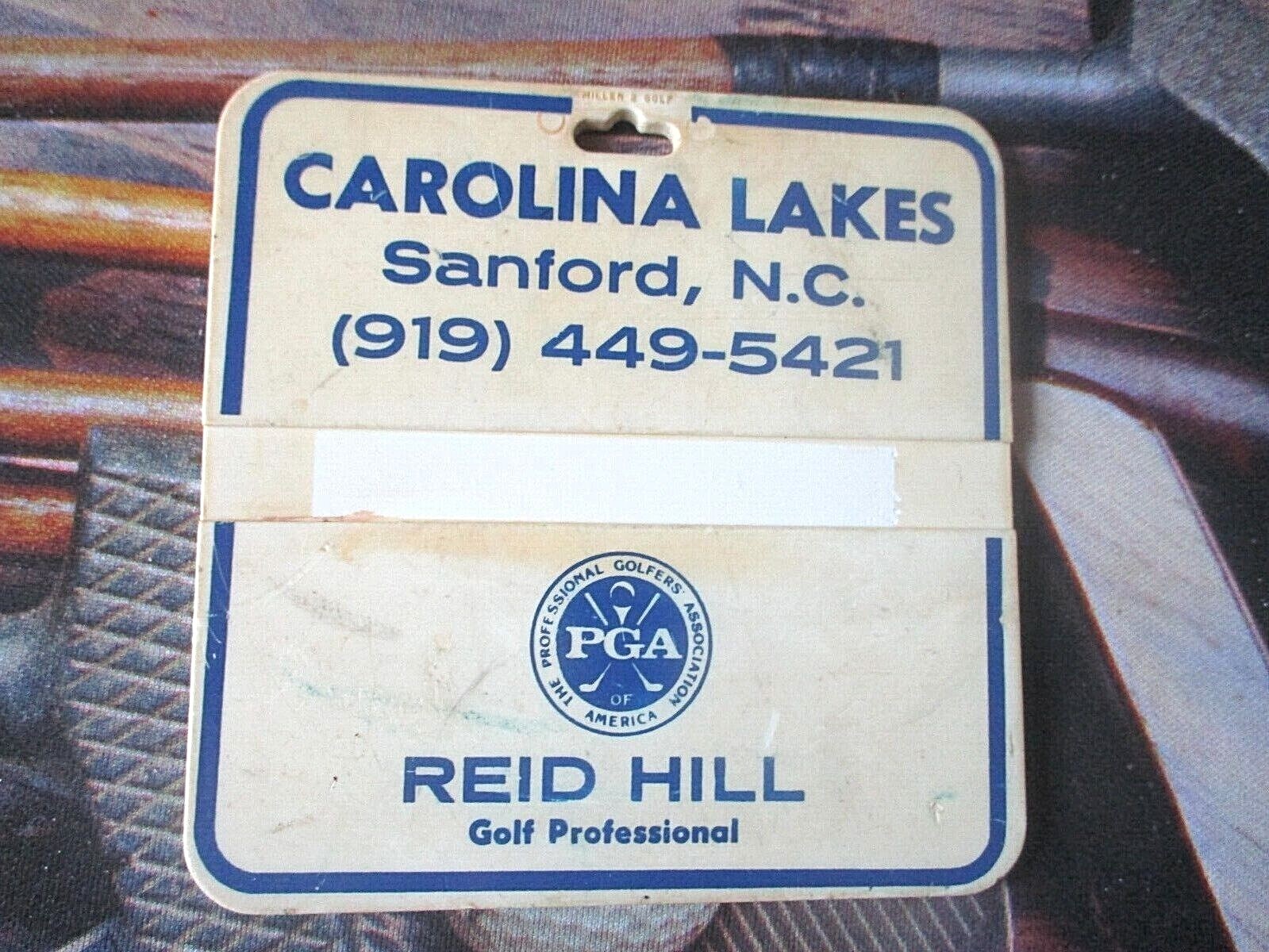 vtg PGA Bag Tag CAROLINA LAKES GOLF CLUB gc Sanford NC eBay