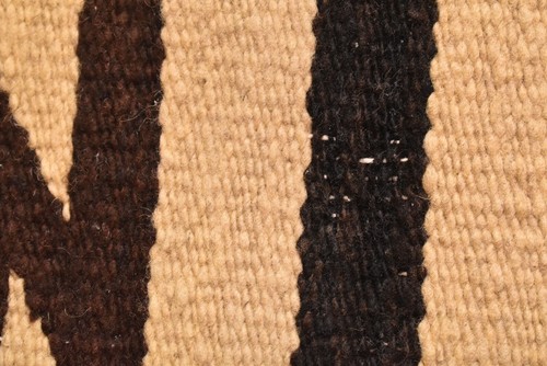 Tappeto Antico Navajo Tessile Nativi Americani Indiani Beige Tessitura 40x20 Vintage - Foto 11 di 12