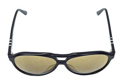 Lunettes De Soleil Persol Vintage Meflecto Patent 58202/56T - Monture Noire Aviator - Neuf Avec Étiquettes