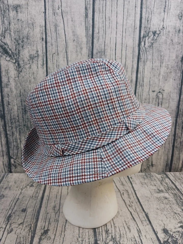 Sombrero Stetson Vintage Hombre Cuadros Fedora Talla (7) Usado, Excelente Estado Foto 2 de 4