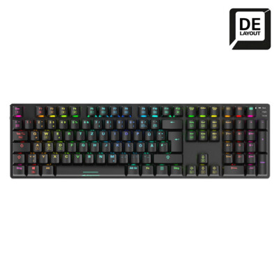 Sharkoon SKILLER SGK36W - kabellose Gaming-Tastatur mit Huano Red Switches