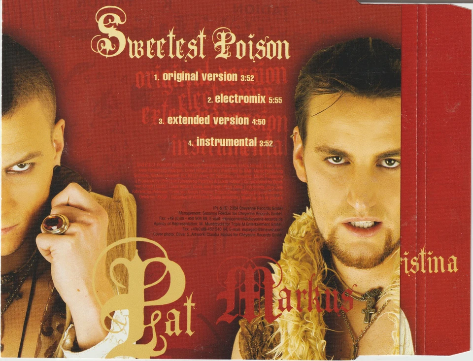 Nu Pagadi - Sweetest poison [4 Track Maxi-CD] 2004 - Bild 2 von 3