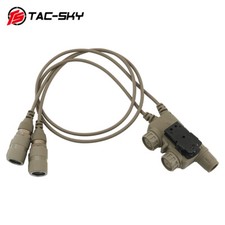 TS V2 PTT 6pin Dual Comm for AN/PRC 152/148 Radio for COMTA II Tactical Headset
