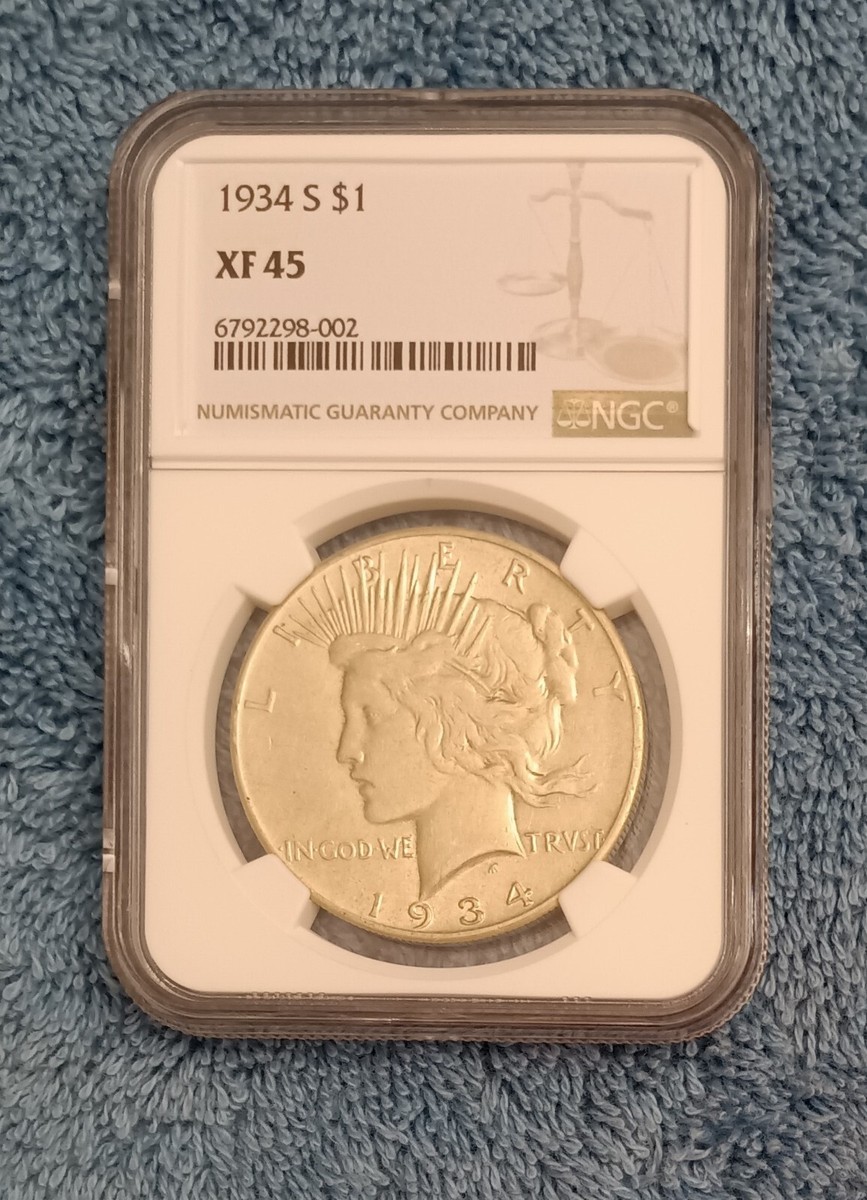 1934-S Peace Dollar, NGC XF45 | eBay