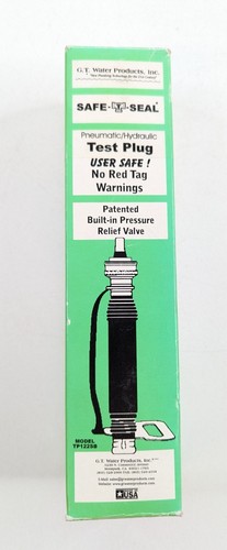 Safe-T-Seal TP123 Pneumatic Hydraulic Test Plug Inflatable with Air or Water NEW - Picture 2 of 7