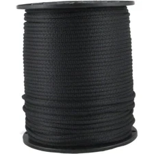 3/8" 500 ft Dacron Polyester Rope Black by CobraRope