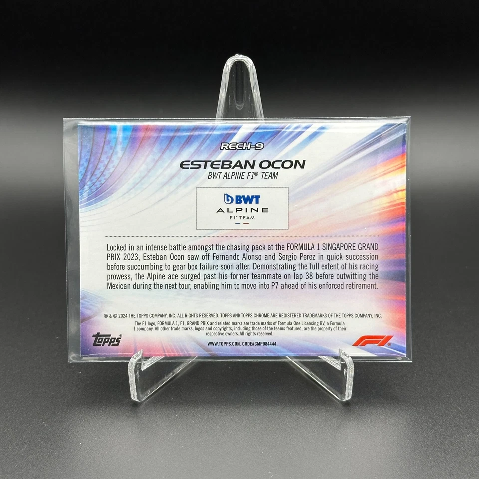 2024 Topps Chrome Formula 1 ESTEBAN OCON #RECH-9 Re-Charged - Image 2 of 4