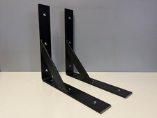 Mild Steel Shelf Bracket Reinforced Heavy Duty 90 Degree 5mm Thick UK HANDMADE