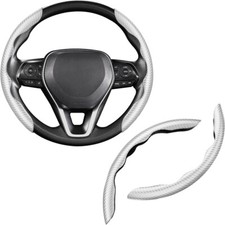 Universal Carbon Fiber Steering Wheel Booster Cover Anti-Slip Auto Parts