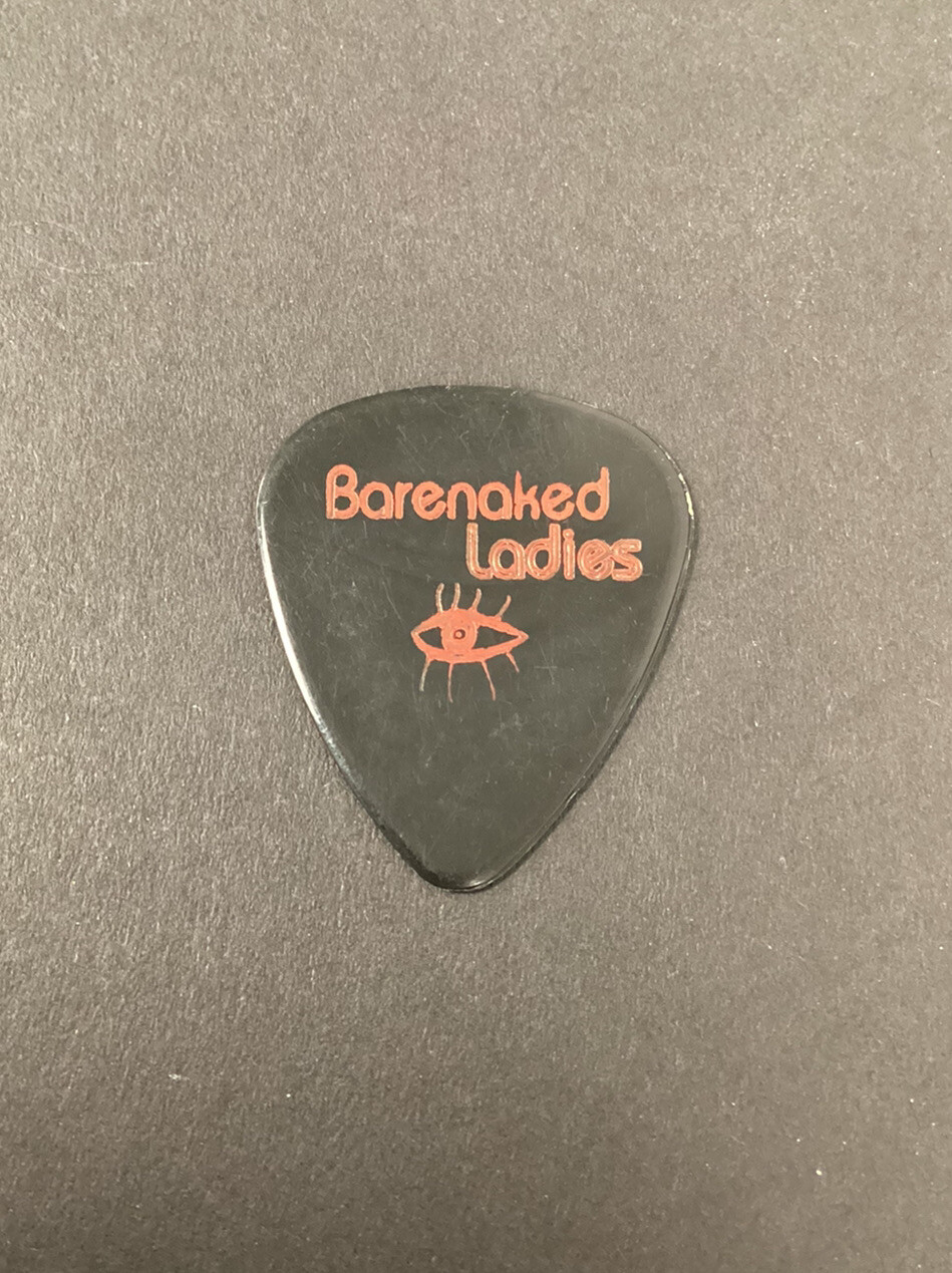 Barenaked Ladies Guitar Pick Black Red Eye Band Logo Ed Robertson Concert Model - Picture 2 of 3