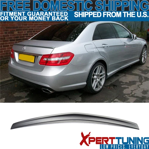 Fit For 10-16 Benz E-Class W212 4Dr Sedan AMG Style Unpainted Trunk Spoiler