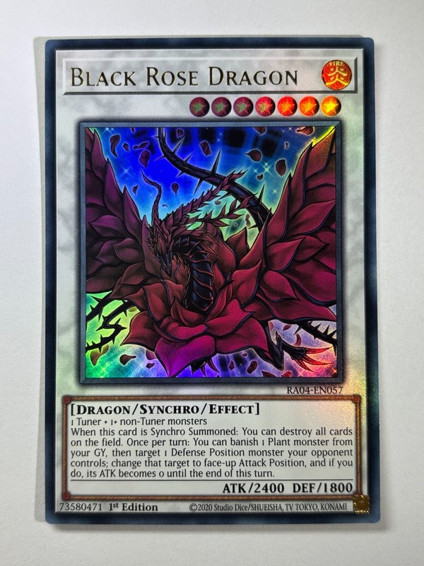 Black Rose Dragon RA04-EN057 Ultra Rare 1st Edition YuGiOh Card