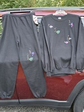 Vintage 2 Piece Jogging Suit XL Jerzees USA Made perfect X-Mas Gift For Granny