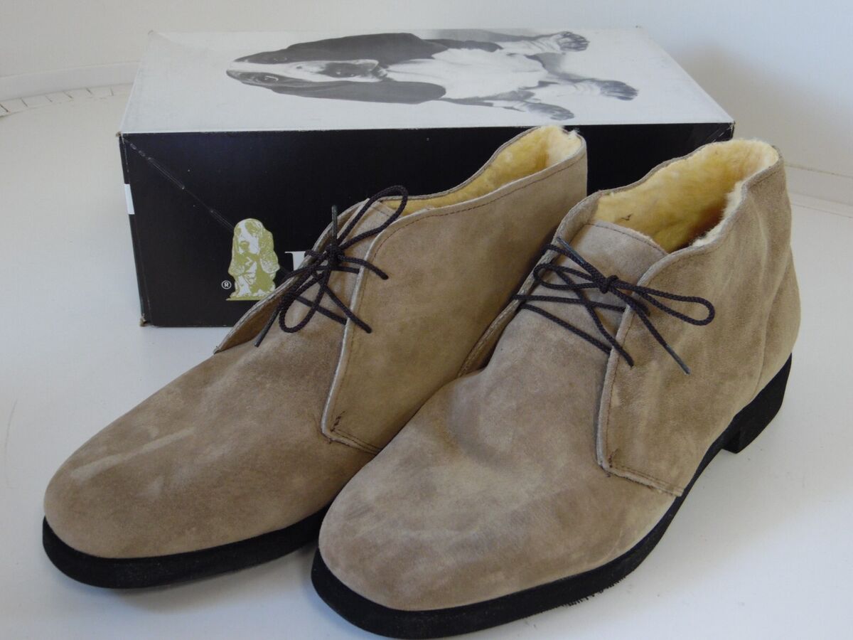 vintage Mens hush puppies king houd-dawg suede desert tan vintage Mens hush puppies king houd-dawg suede desert tan