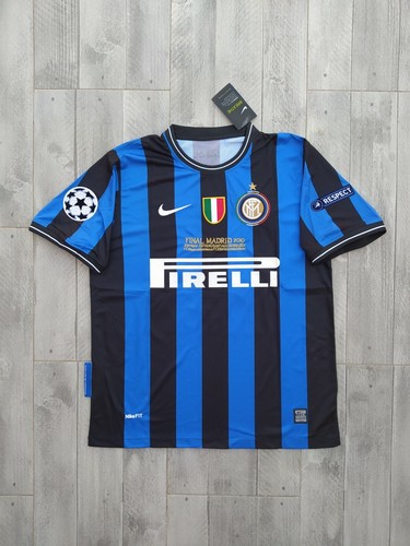 MAGLIA FC INTER MILAN 2009 2010 SCUDETTO FINALE MADRID ZANETTI 4 CHAMPIONS  RETRO | eBay