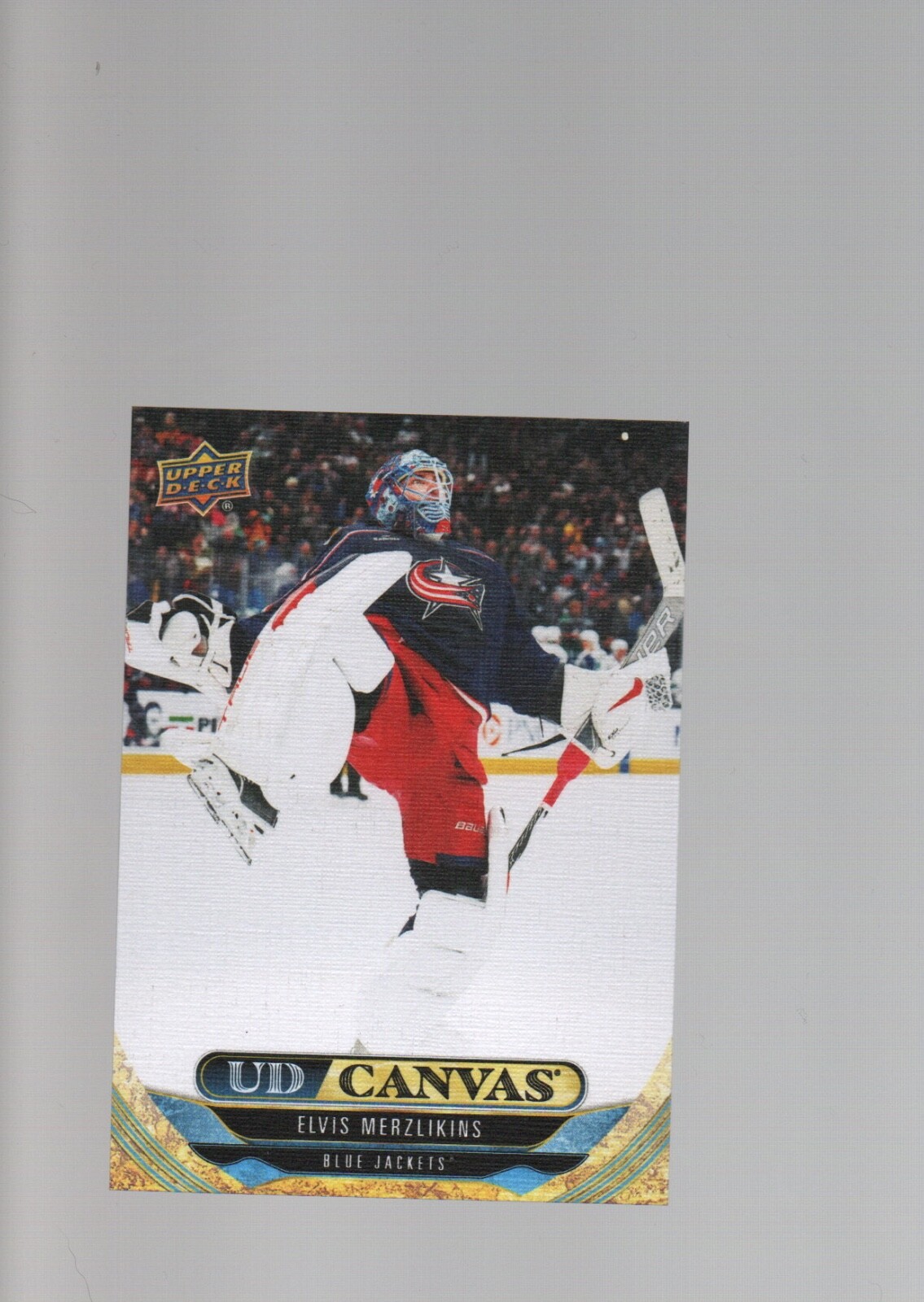 2024-25 Upper Deck Series 2 Elvis Merzlikins UD Canvas Hockey Card
