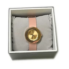 Timex  Watch Women Analog Rose-Gold Tone Leather Strap TW2T92900 With Timex Box