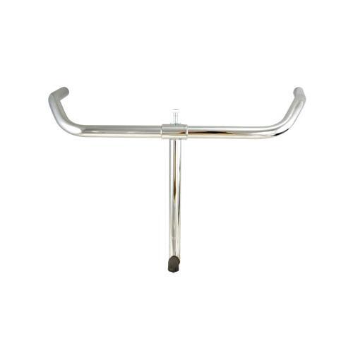 Cintre vélo city acier Humpert chrome avec plongeur d22.2 guidon de vélo hollandais rétro 80°