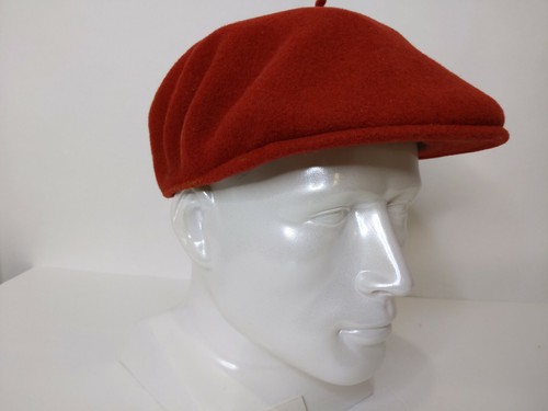 Kangol Red Wool Pepe Hat Cap Newsboy 