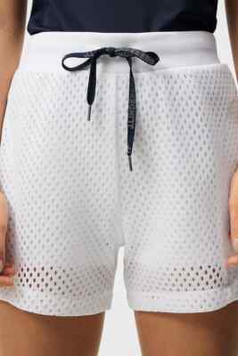 J. Lindeberg Women's MISHA MESH SHORTS AWPA07994-0000 White Small