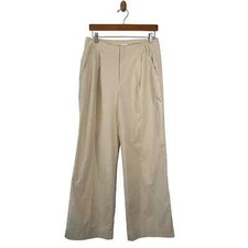 A New Day Women  s High Rise Wide Leg Tan Pants Trousers Size 4