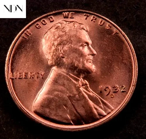 1932-D Lincoln Wheat Penny Cent - Gem BU Red