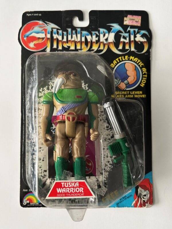 Thundercats Tuska Warrior MOC 14 Back LJN Toys 1986 Vintage