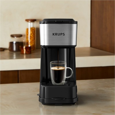 Krups KM207D Multiverse 3 in 1 Filterkaffeemaschine schwarz/silber 