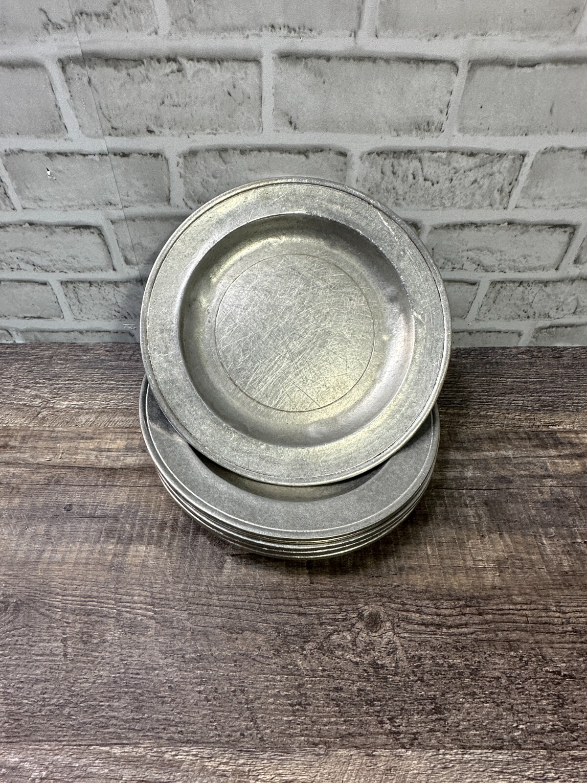 Set of 6 Rare Wilton Columbia Armetale Pewter Gates House Tavern Dinner