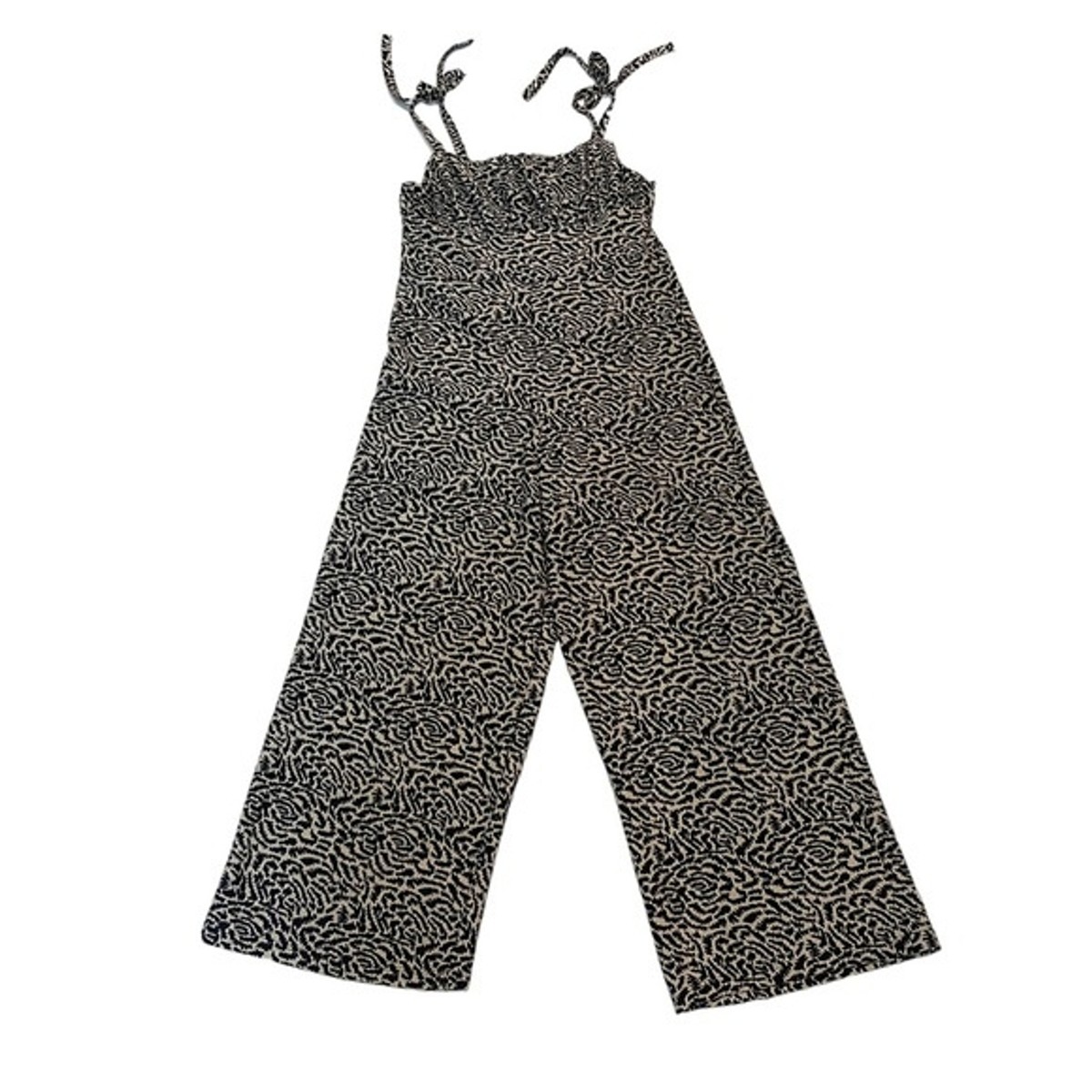 Trendy Topshop Jumpsuit Women's Size US 8, Chic Black Animal Print