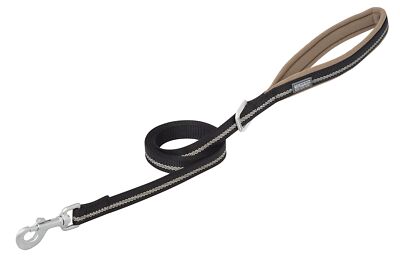 Terrain D.O.G. Reflective Neoprene Lined Dog Leash Black 6-feet L x 3/4-inch W