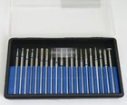 20pcs Dental Lab HP Diamond Burs Kit Low Speed Tooth Drill Jewel Bur 2.35mm