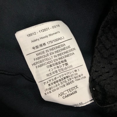 Arcteryx Adahy Hoody Womens L Black Full Zip Hooded Jacket Logo | eBay