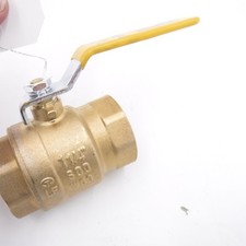 Bluefin 1-1/4" Brass Ball Valve NPT Female Threaded Full Port 600 WOG