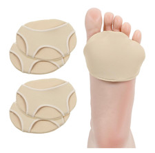 2 Pairs Thick Metatarsal Pads, Metatarsal Foot Pads for Women Men, Non Slip Ball