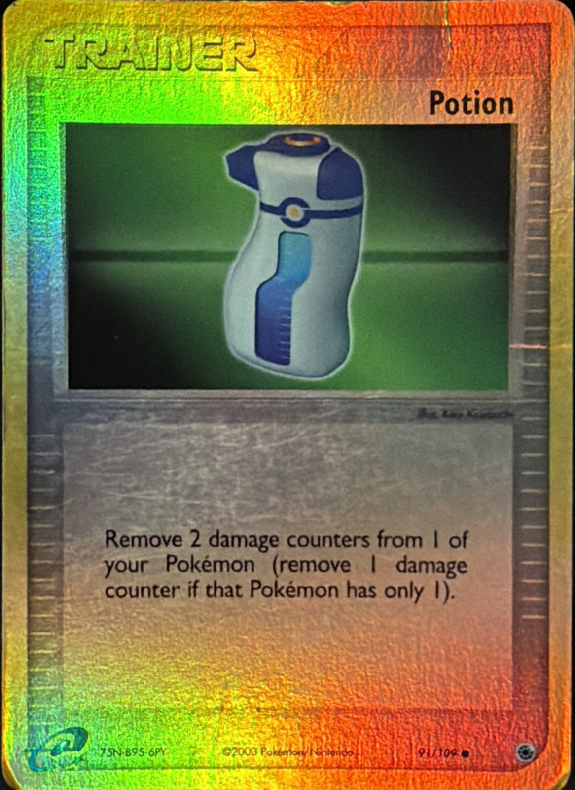 Potion 91/109 EX Ruby & Sapphire Reverse Holo Common HP